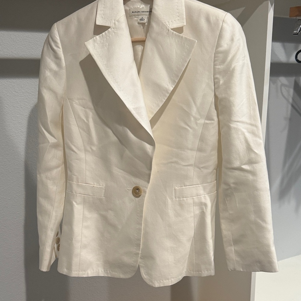 Banana Republic Cream Blazer for Women